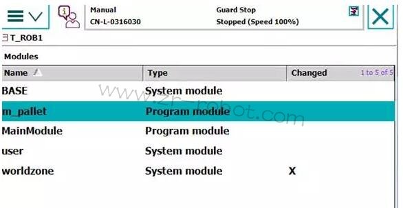 ABB機器人維修-ABB機器人創建碼垛程序